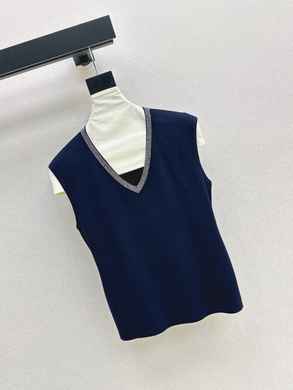 Gilet col V Bru 25fw