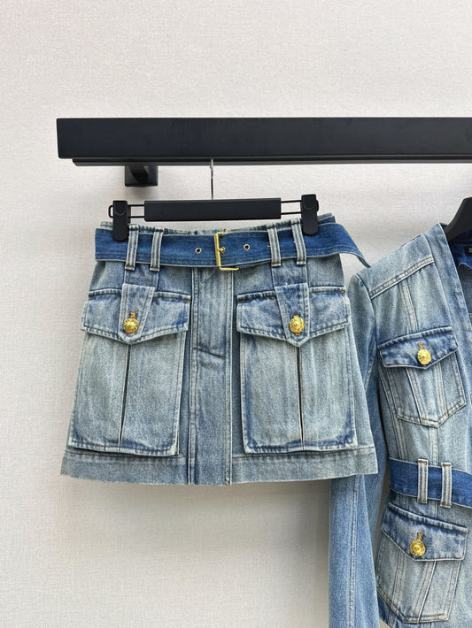 Ba 25fw denim skirt