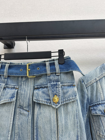 Ba 25fw denim skirt