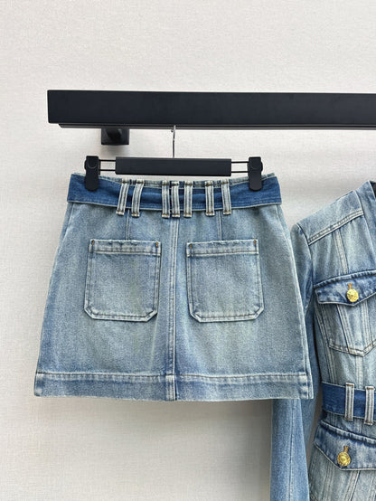 Ba 25fw denim skirt
