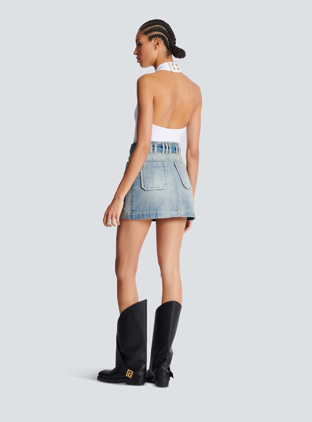 Ba 25fw denim skirt