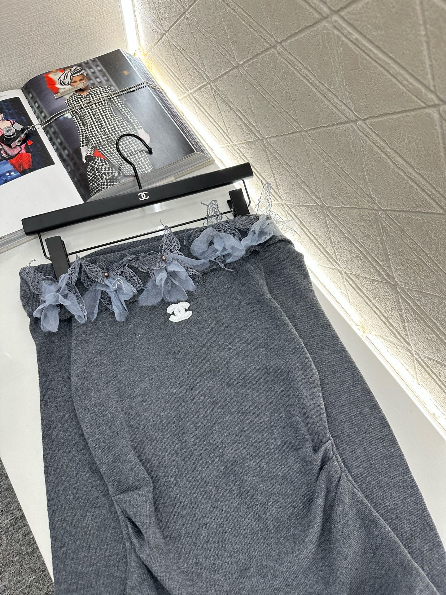 C 2025 New Arrival Knitted Long-Sleeved Skirt Set