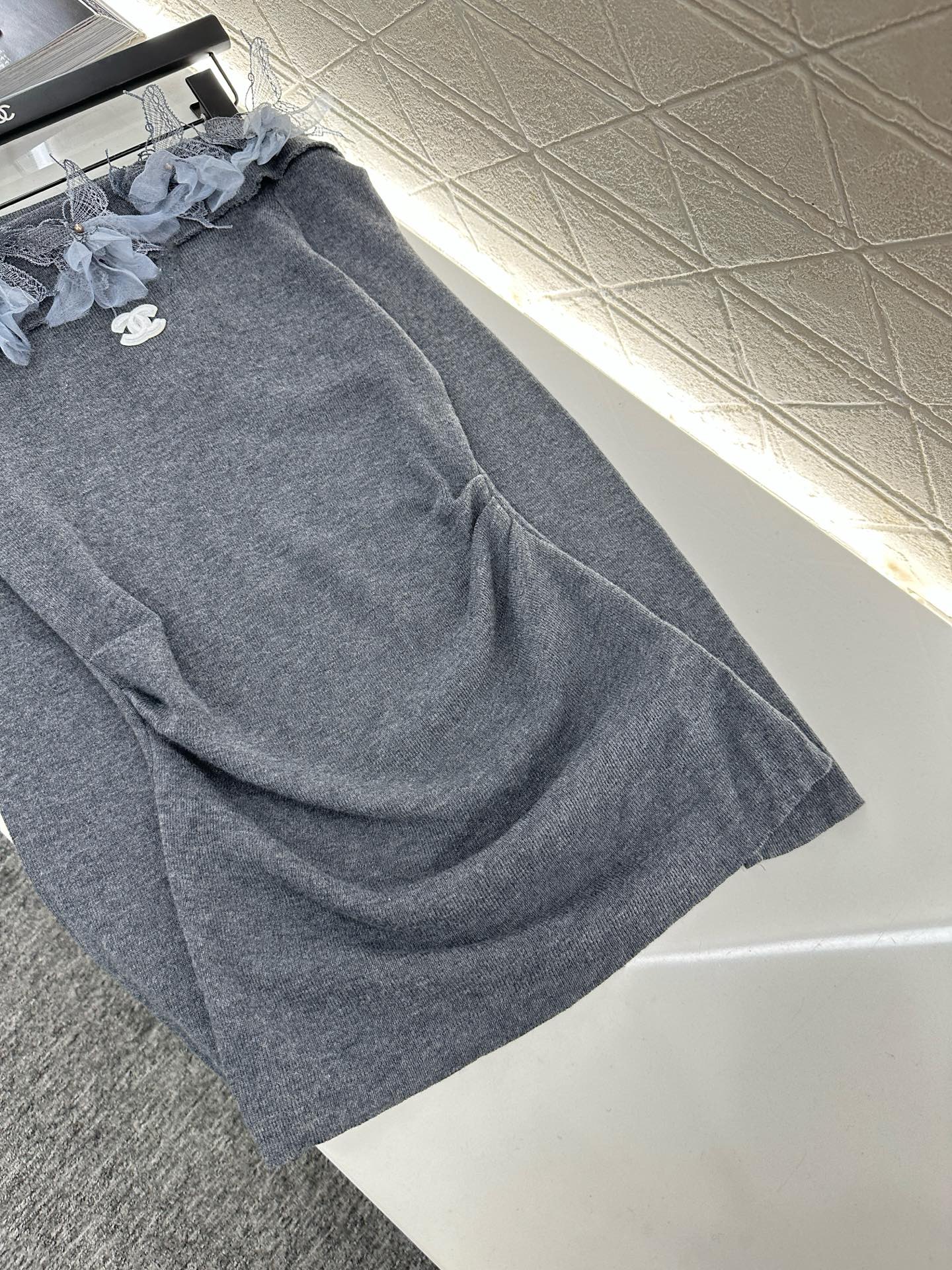 C 2025 New Arrival Knitted Long-Sleeved Skirt Set