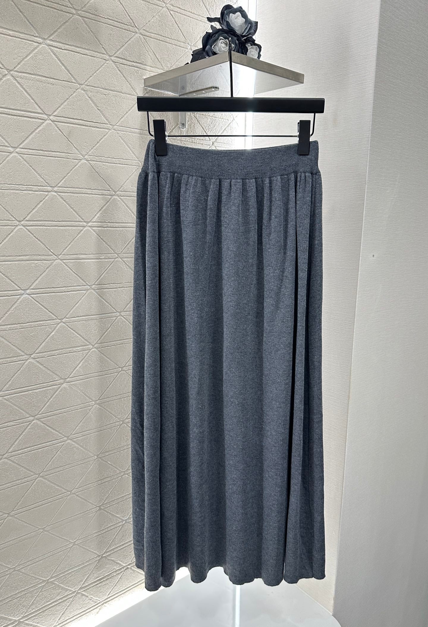 C 2025 New Arrival Knitted Long-Sleeved Skirt Set