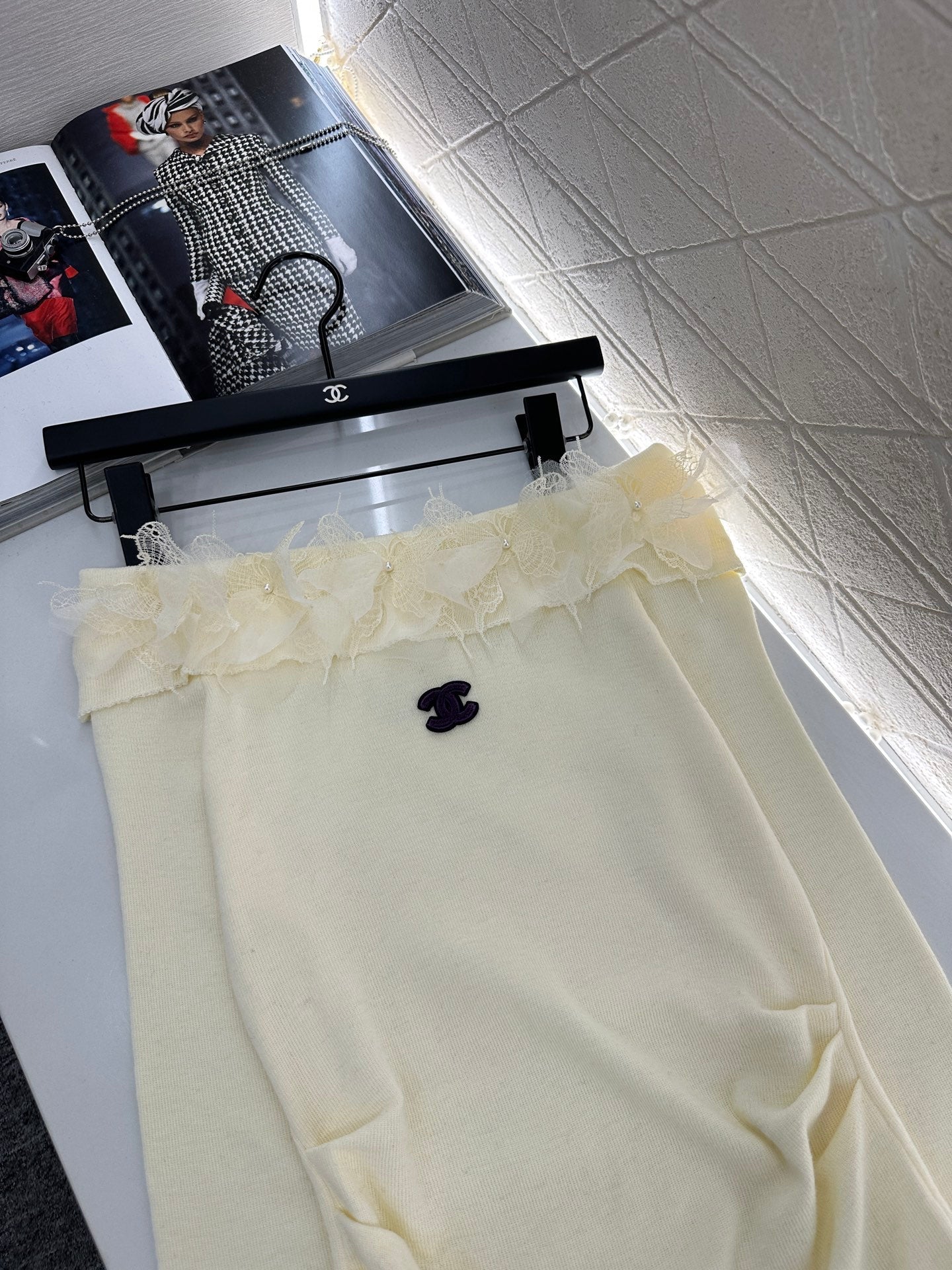 C 2025 New Arrival Knitted Long-Sleeved Skirt Set