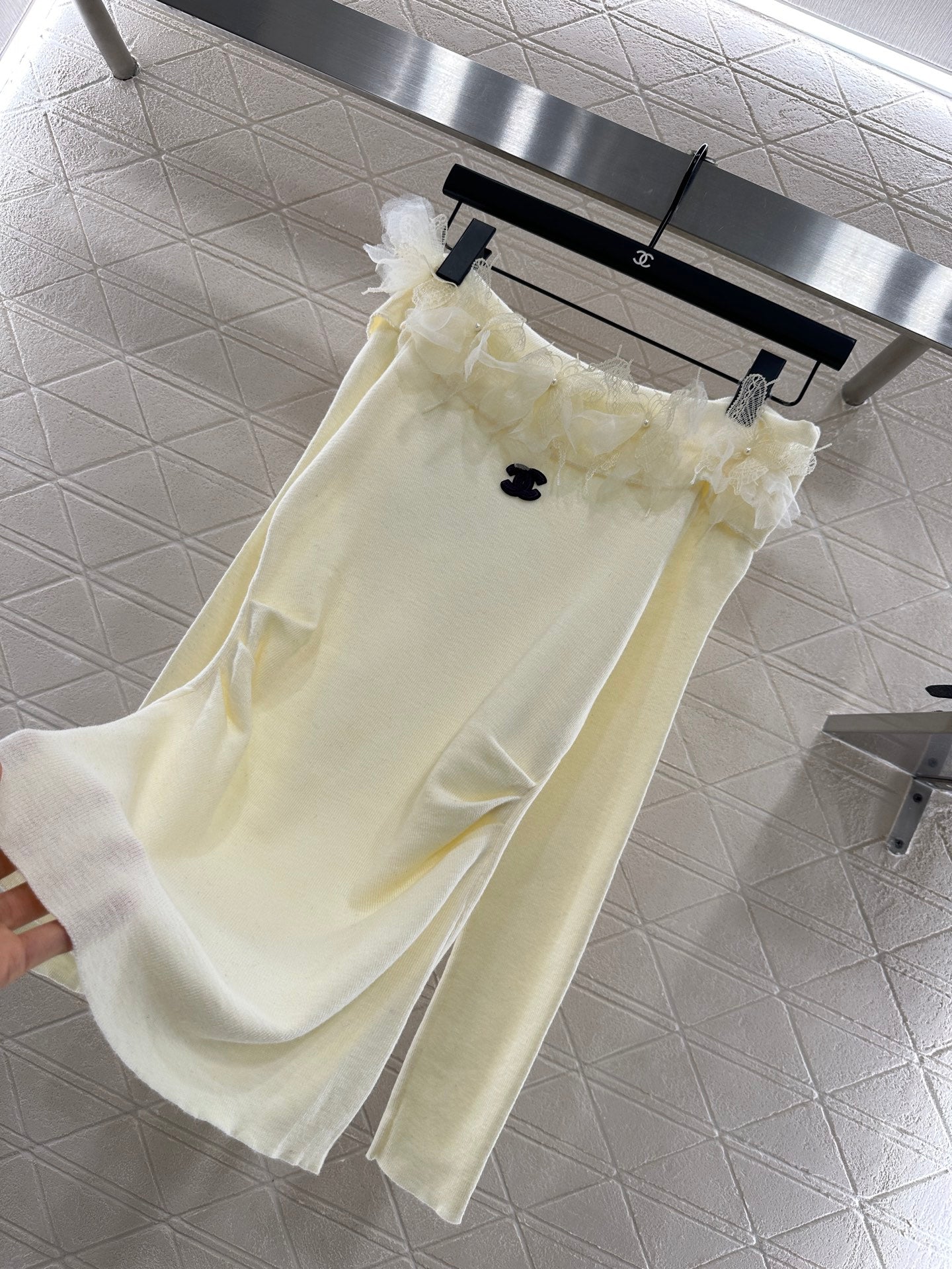 C 2025 New Arrival Knitted Long-Sleeved Skirt Set