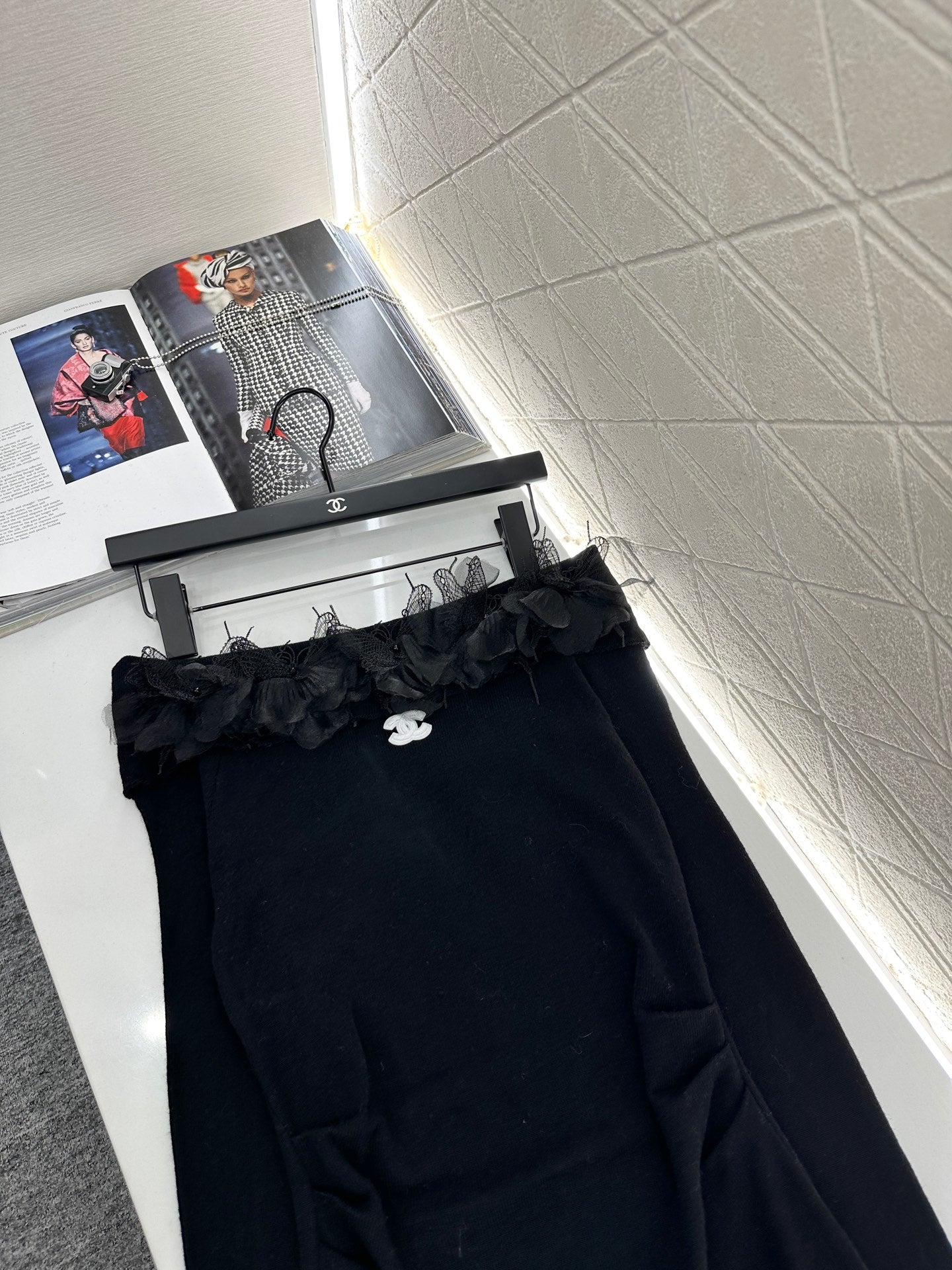 C 2025 New Arrival Knitted Long-Sleeved Skirt Set