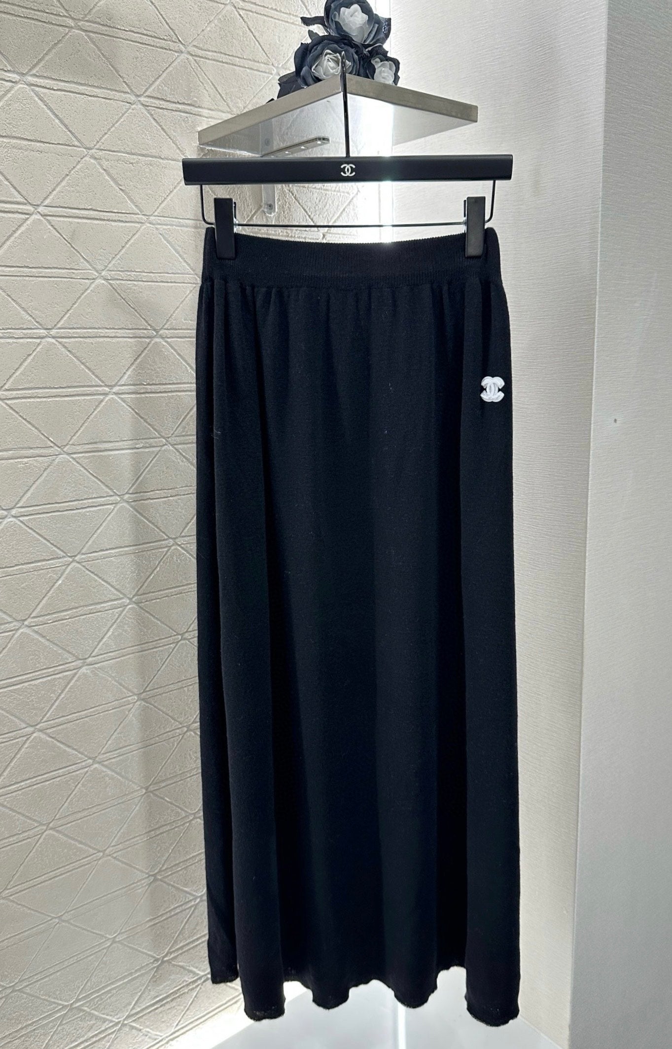 C 2025 New Arrival Knitted Long-Sleeved Skirt Set