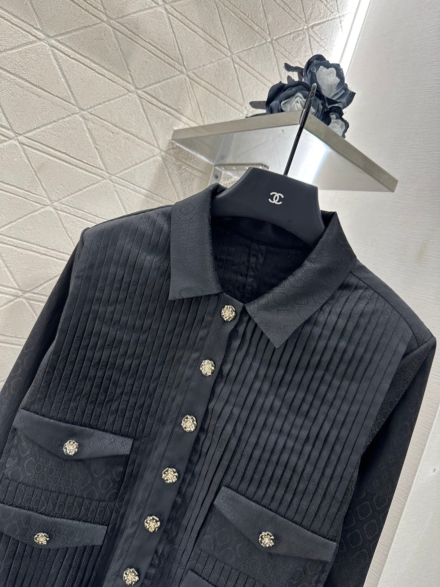 C 2025 New Arrival Long-sleeved shirt and culottes set