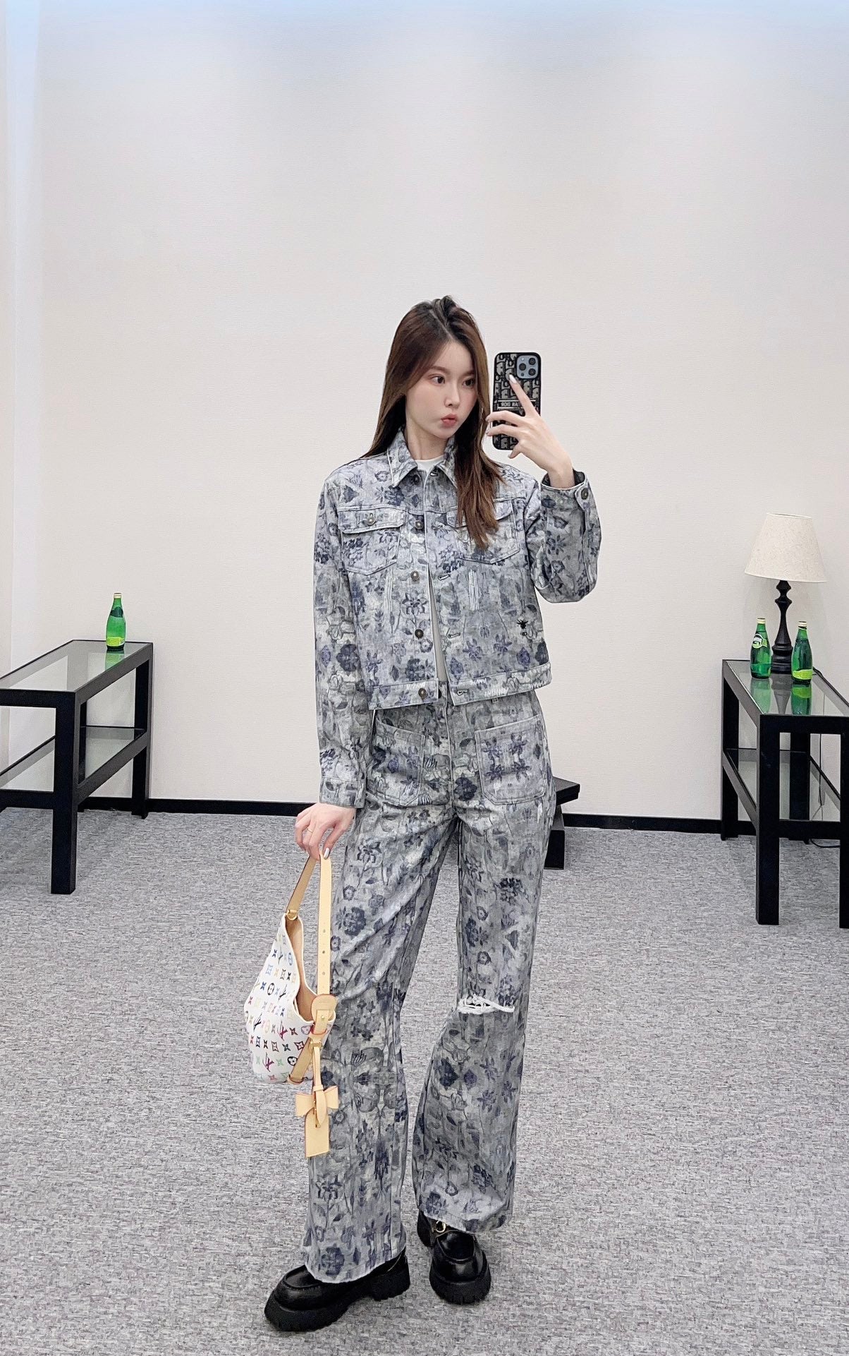 D 2025 New Arrivals Denim Jacket and Pants Set
