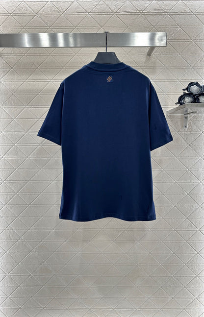 L 2025 New Arrivals Round-Neck Embroidered Short Sleeves