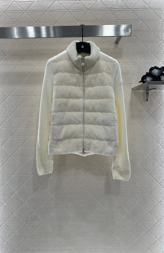 Mon 2025 New Arrival Zip-Up Down Jacket