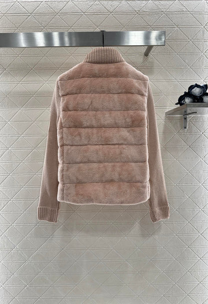 Mon 2025 New Arrival Zip-Up Down Jacket