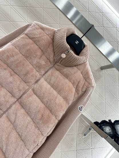 Mon 2025 New Arrival Zip-Up Down Jacket