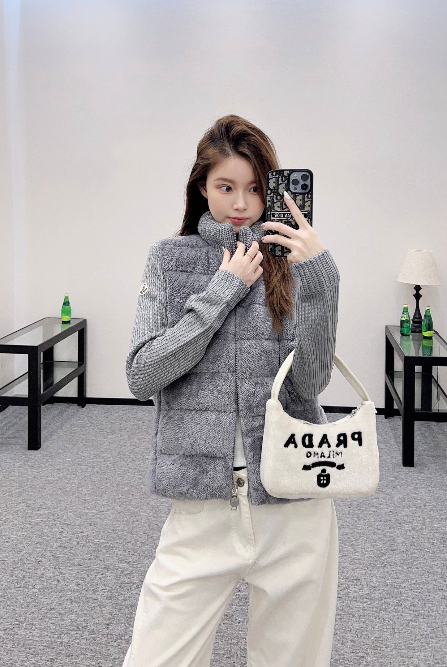 Mon 2025 New Arrival Zip-Up Down Jacket