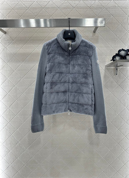 Mon 2025 New Arrival Zip-Up Down Jacket