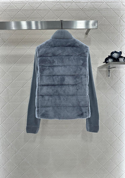 Mon 2025 New Arrival Zip-Up Down Jacket