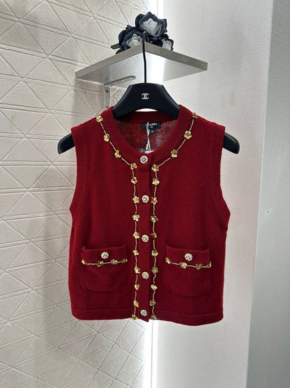 C 2025 New Arrival Beaded Knit Vest