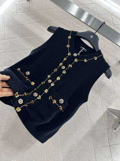 C 2025 New Arrival Beaded Knit Vest