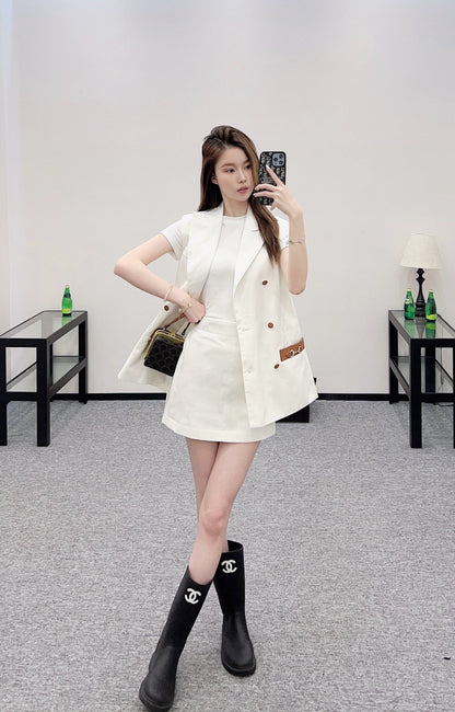 G  2025 New Arrivals Suit, vest, and skirt set