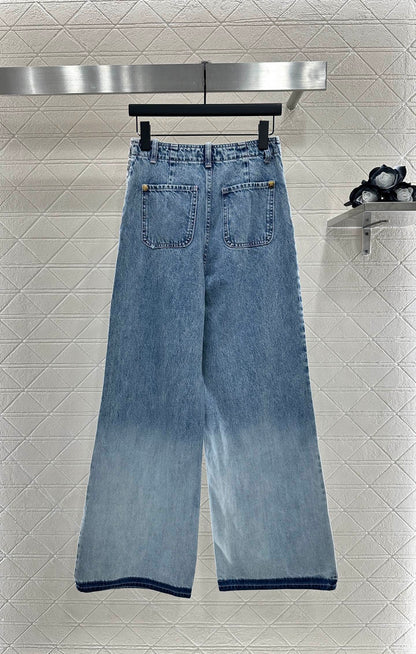 C 2025 New Arrival Denim Pants and Suspender Vest Set
