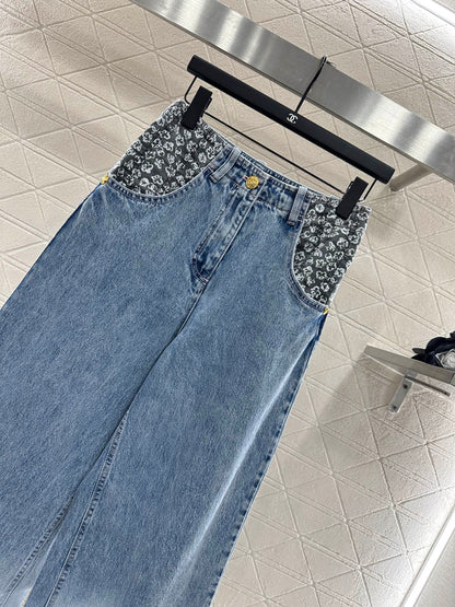 C 2025 New Arrival Denim Pants and Suspender Vest Set
