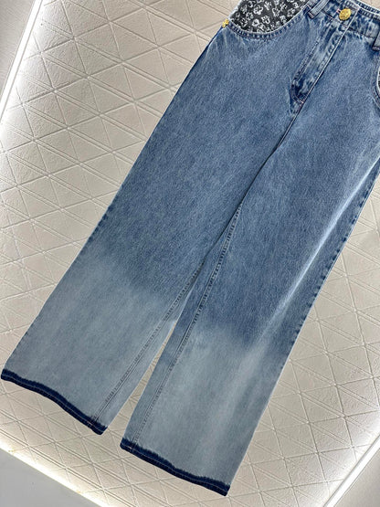C 2025 New Arrival Denim Pants and Suspender Vest Set