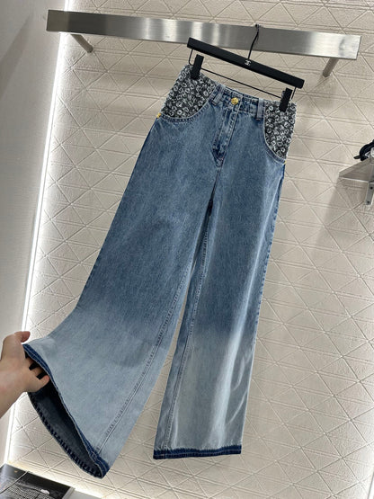 C 2025 New Arrival Denim Pants and Suspender Vest Set