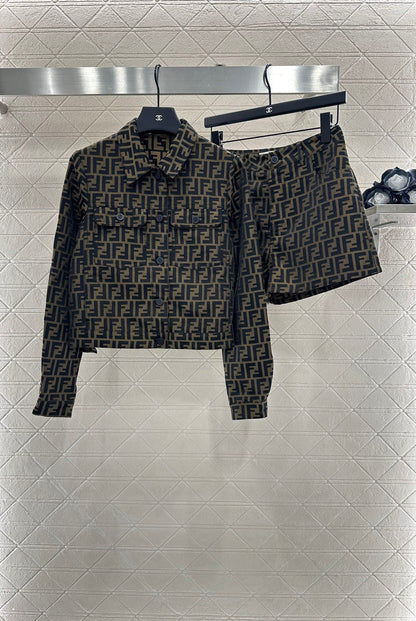 F  2025 New Arrivals Jacket, Coat, and Shorts Set