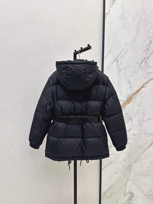 Pra 25fw removable sleeves down jacket