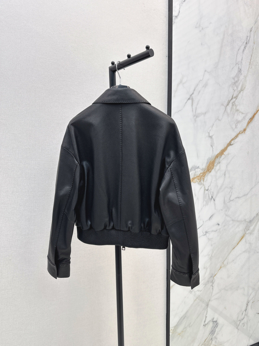 P 25fw leather jacket