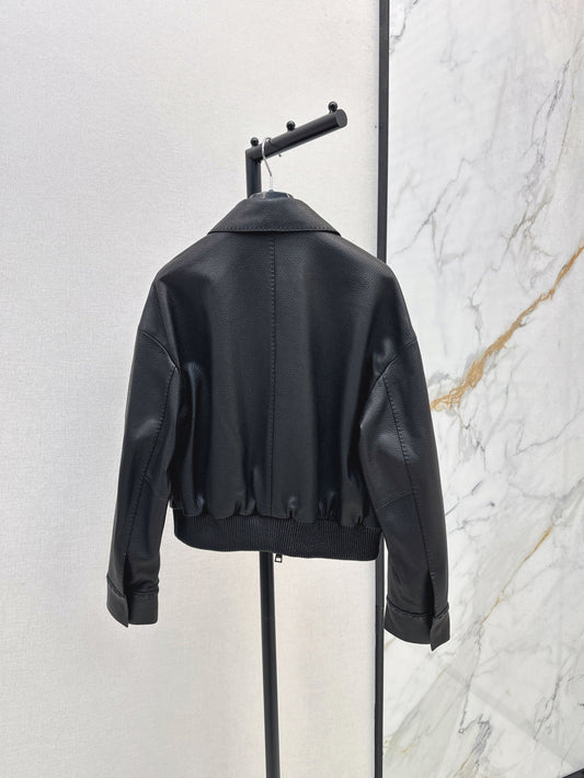 P 25fw leather jacket