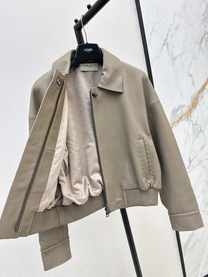 P 25fw leather jacket