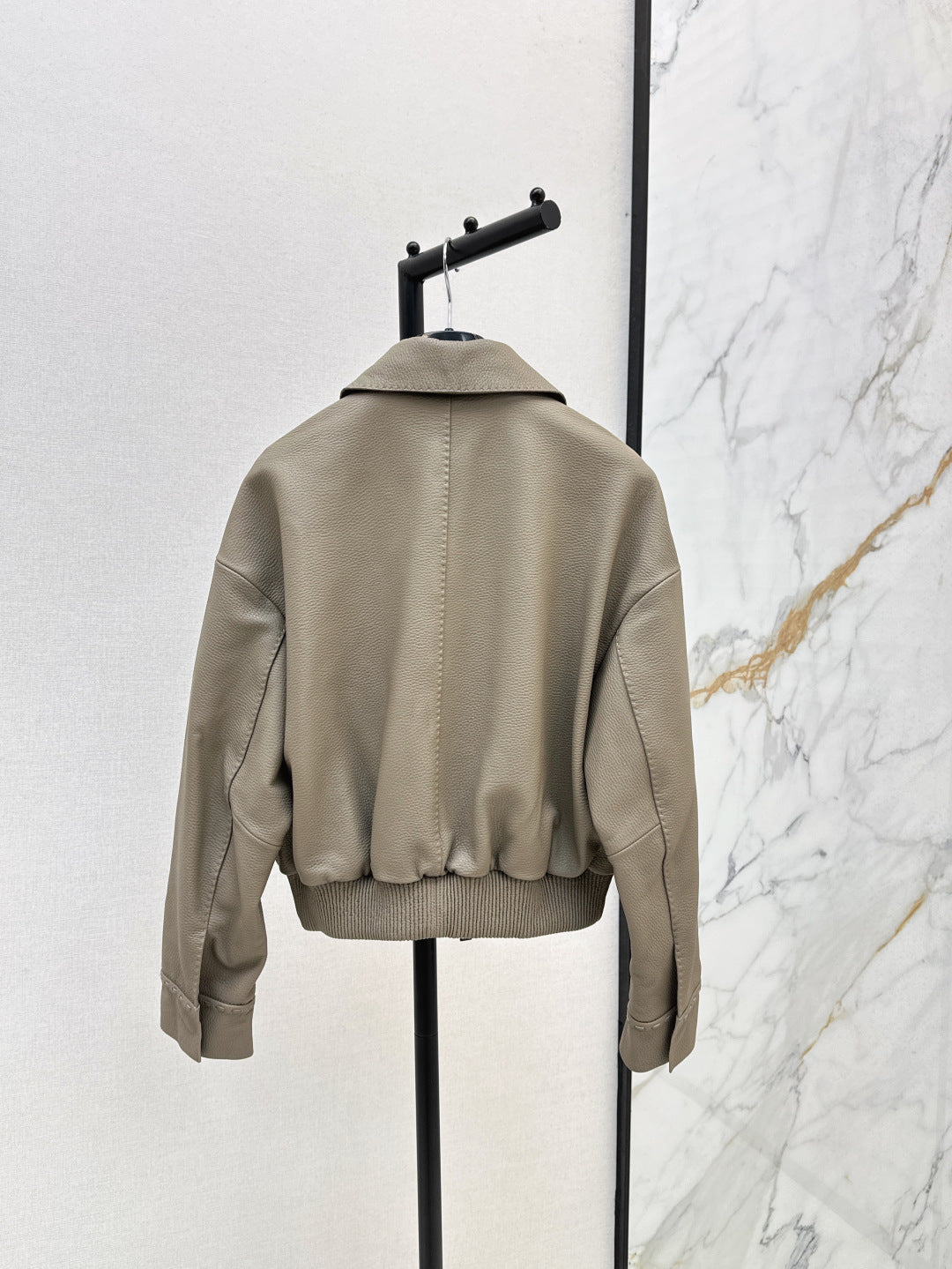 P 25fw leather jacket