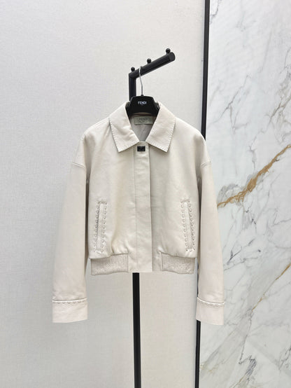 P 25fw leather jacket