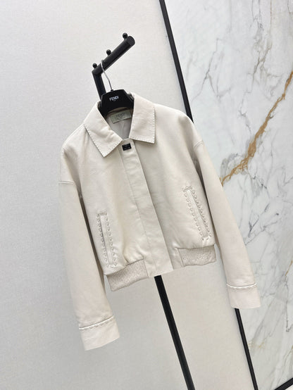 P 25fw leather jacket