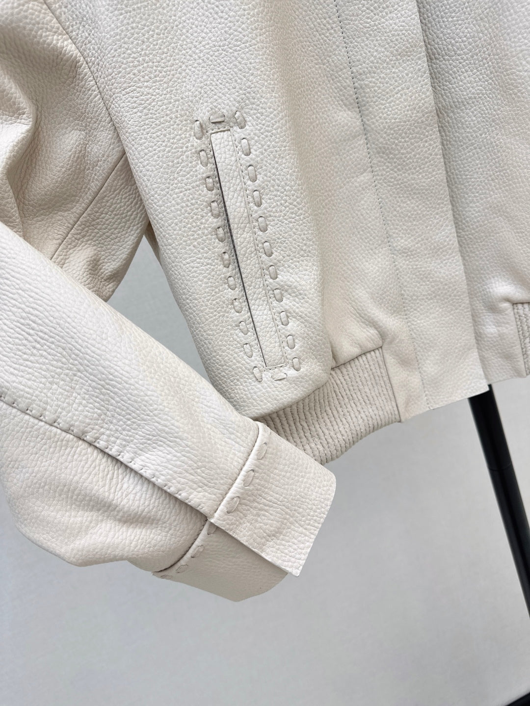 P 25fw leather jacket