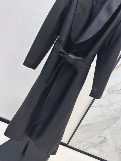 Fend 25fw leather coat