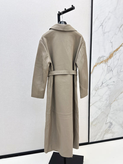 Fend 25fw leather coat