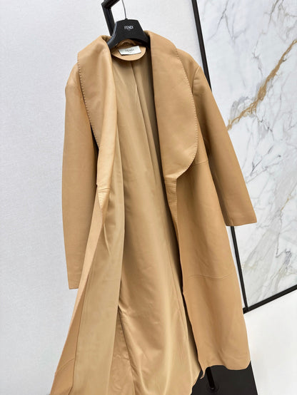 Fend 25fw leather coat