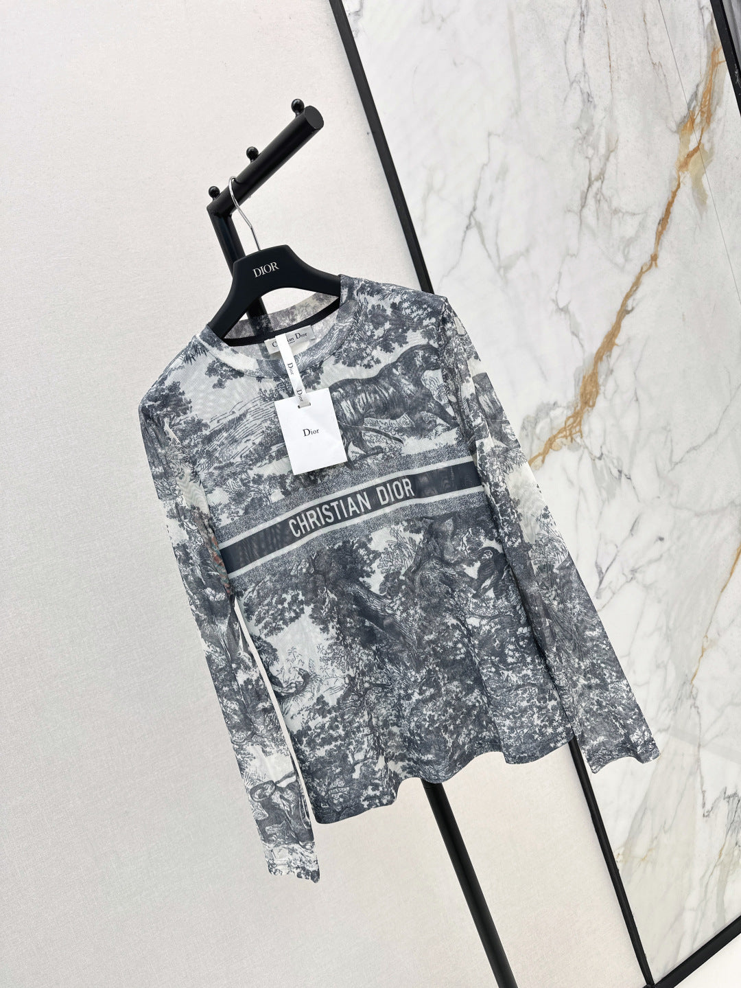 D 25fw printed shirt