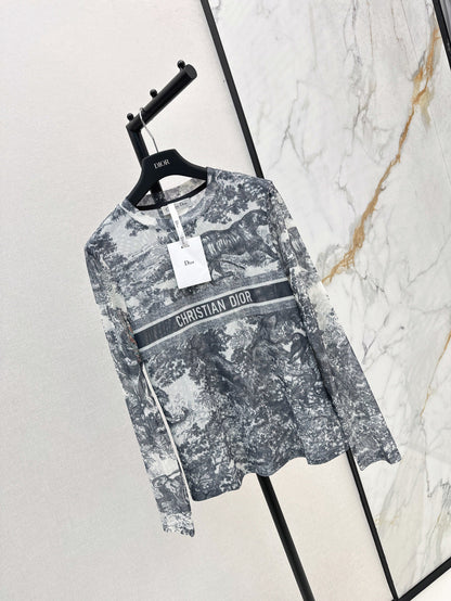 D 25fw printed shirt