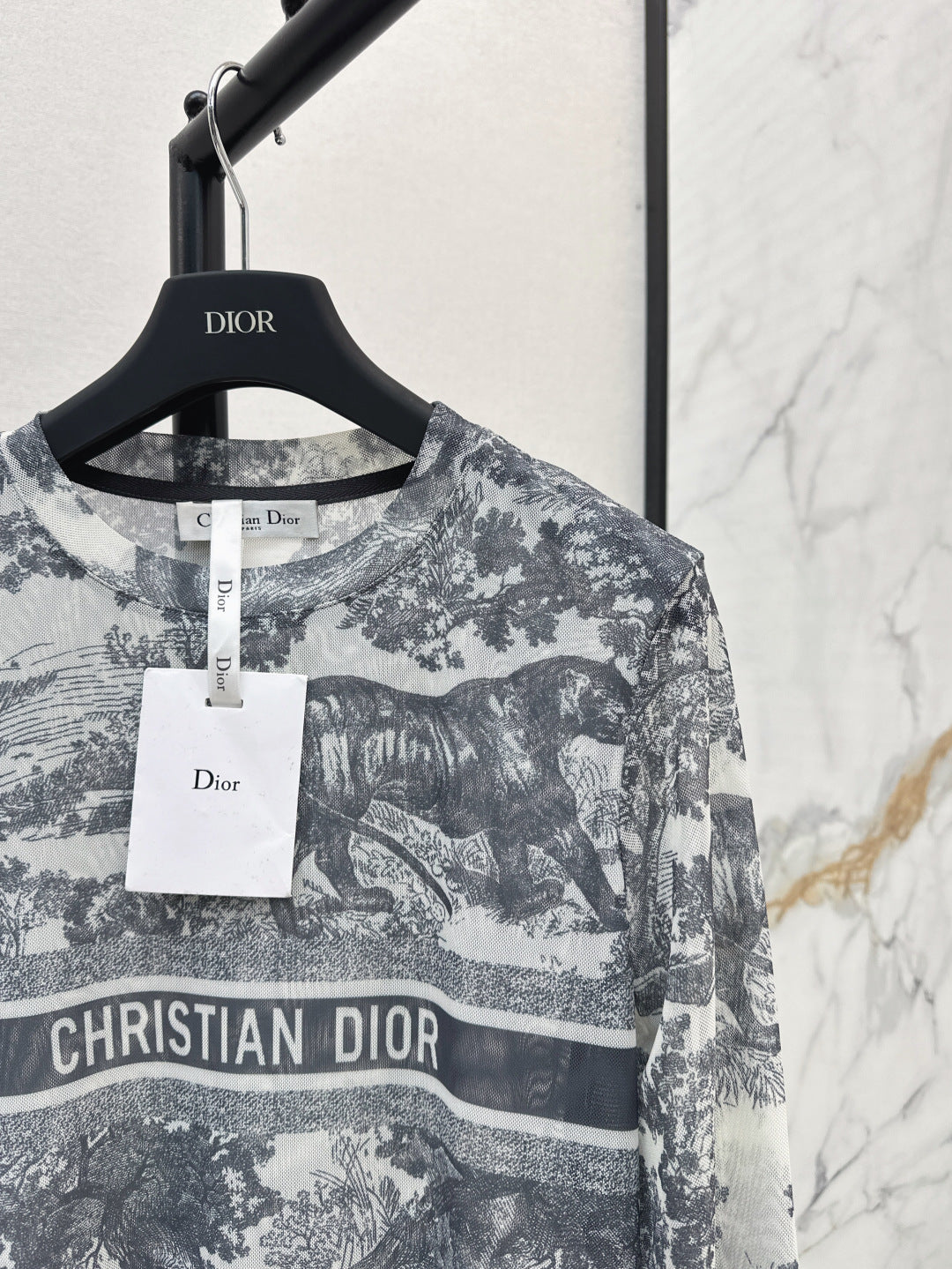 D 25fw printed shirt