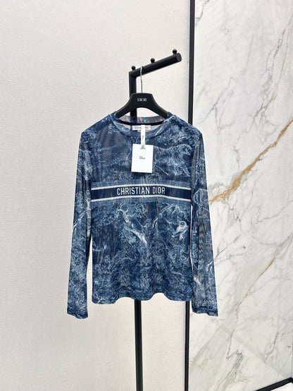 D 25fw printed shirt