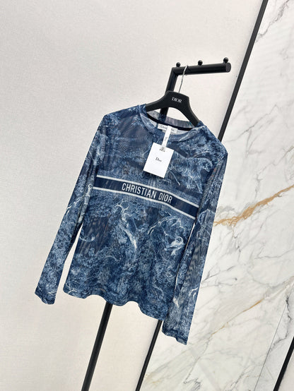 D 25fw printed shirt
