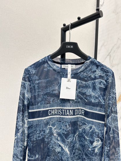 D 25fw printed shirt