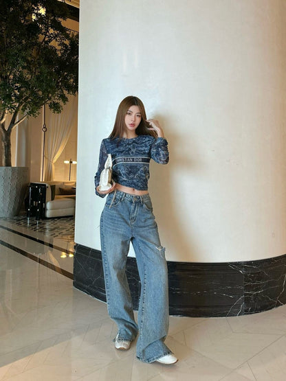 D 25fw printed shirt