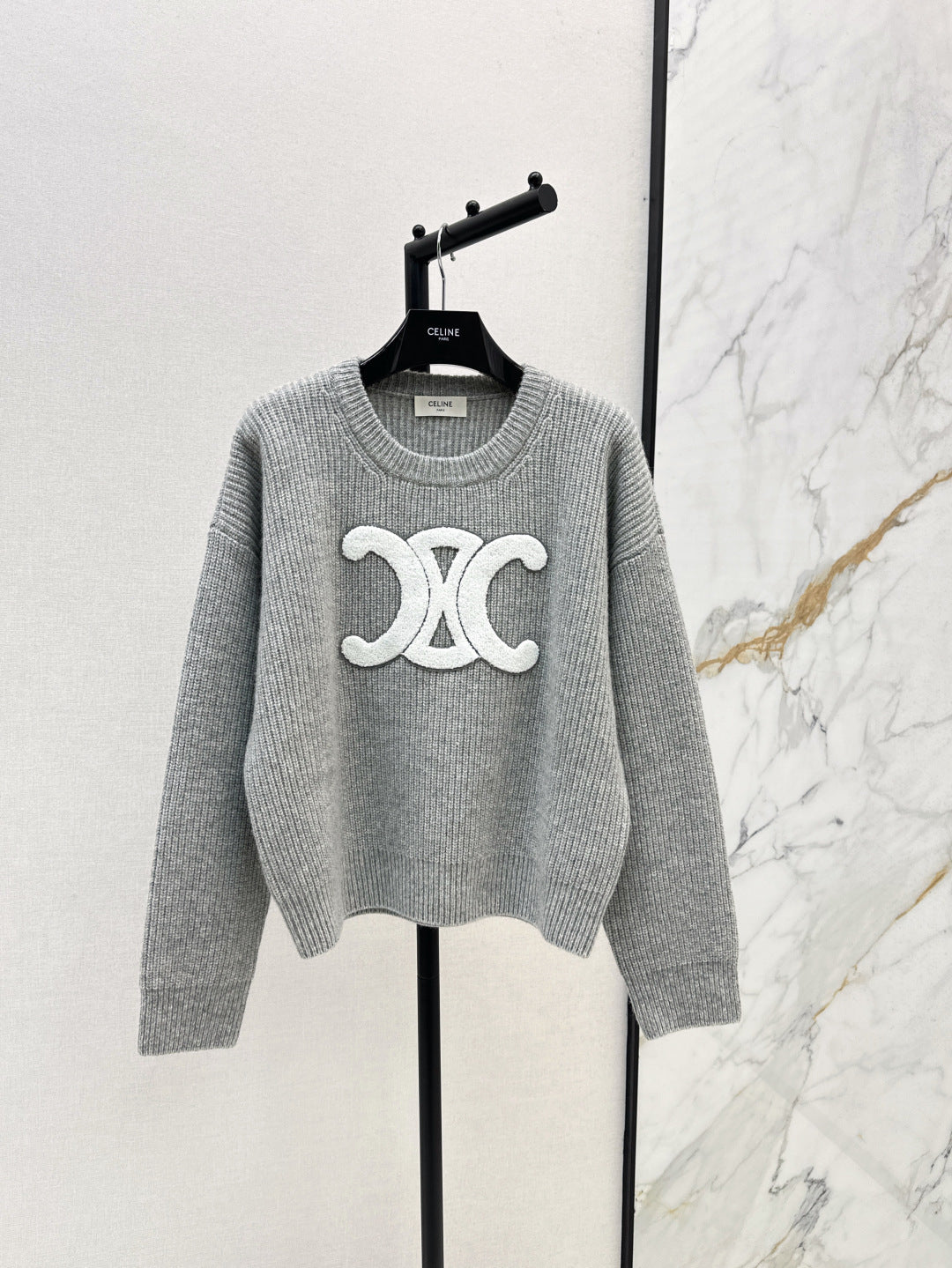 Ce 25fw embroidered sweater