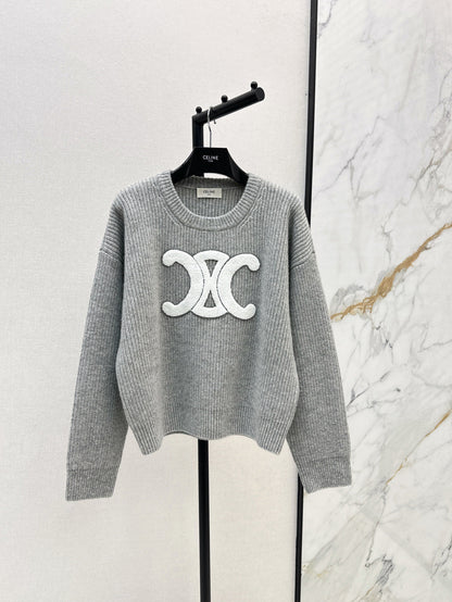 Ce 25fw embroidered sweater