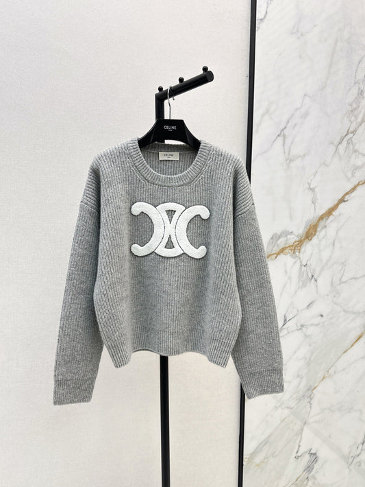 Ce 25fw embroidered sweater